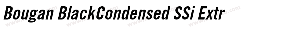 Bougan BlackCondensed SSi Extra Bold Condensed字体转换